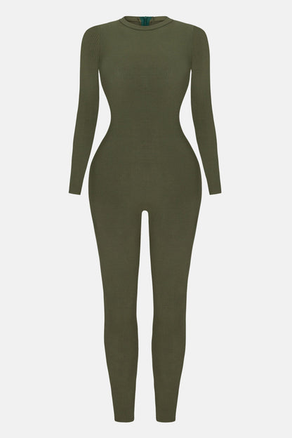 Maribel Snatched Jumpsuit - Olive