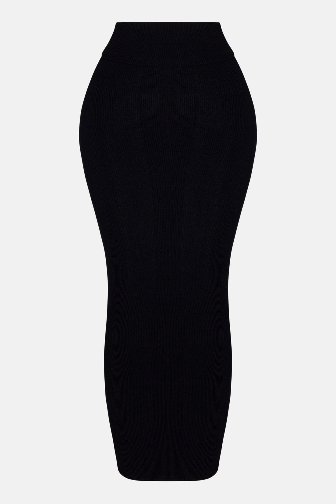 Makena Snatched Maxi Skirt - Black
