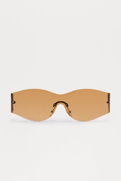 Goodbye Shield Sunglasses - Brown