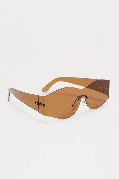 Goodbye Shield Sunglasses - Brown
