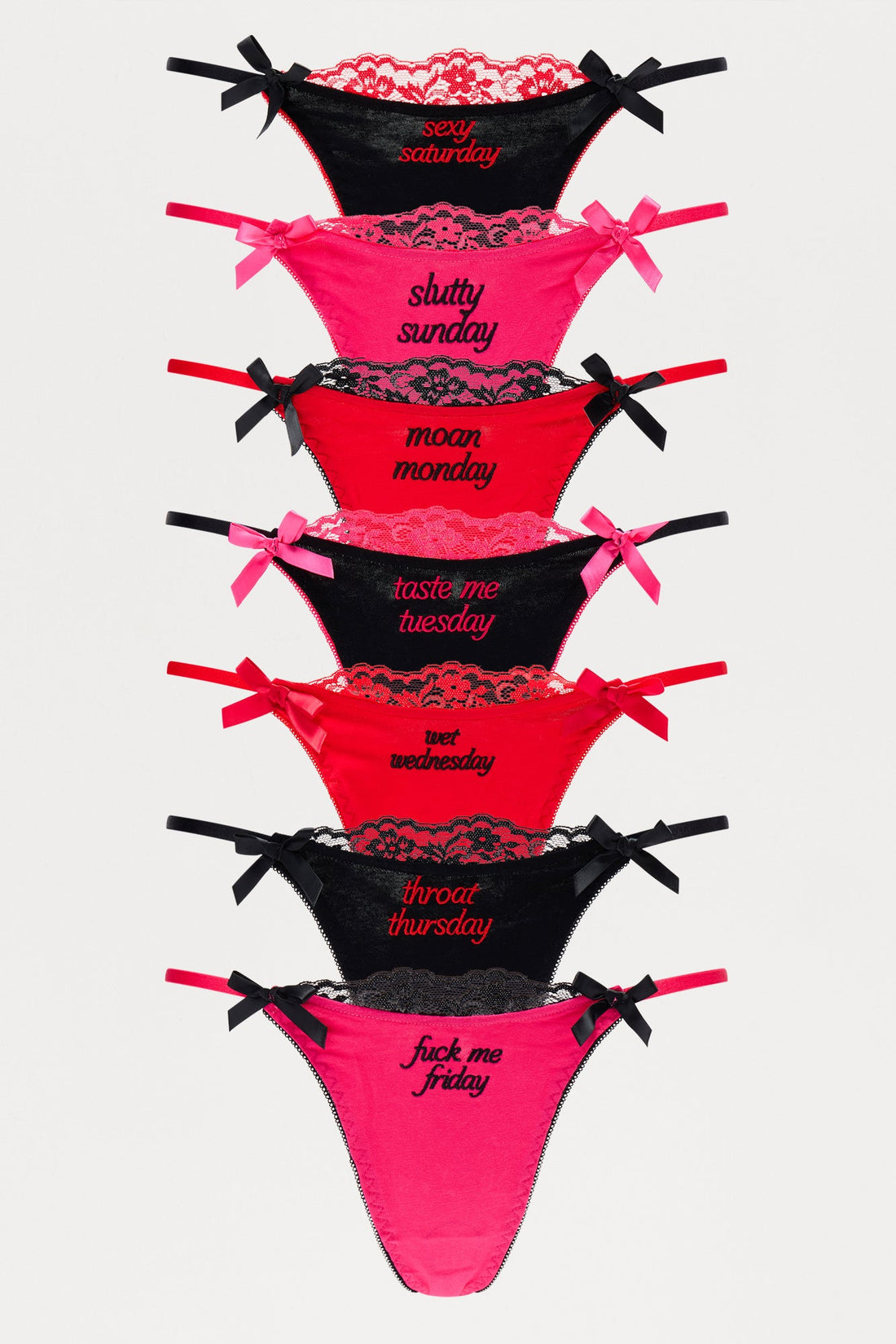 Certified Freak 7 Day Thong Pack - Multi Color