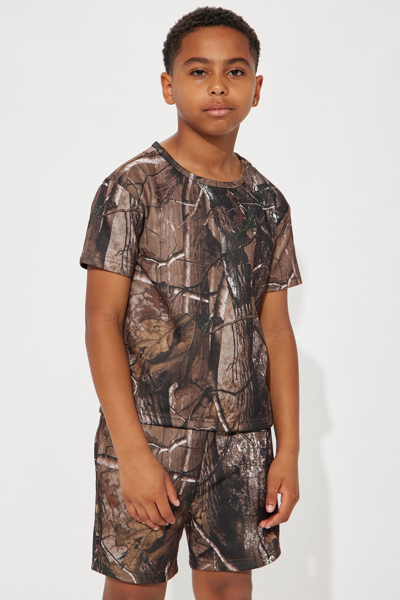 Mini Kyal Boxy Tee - Brown/combo