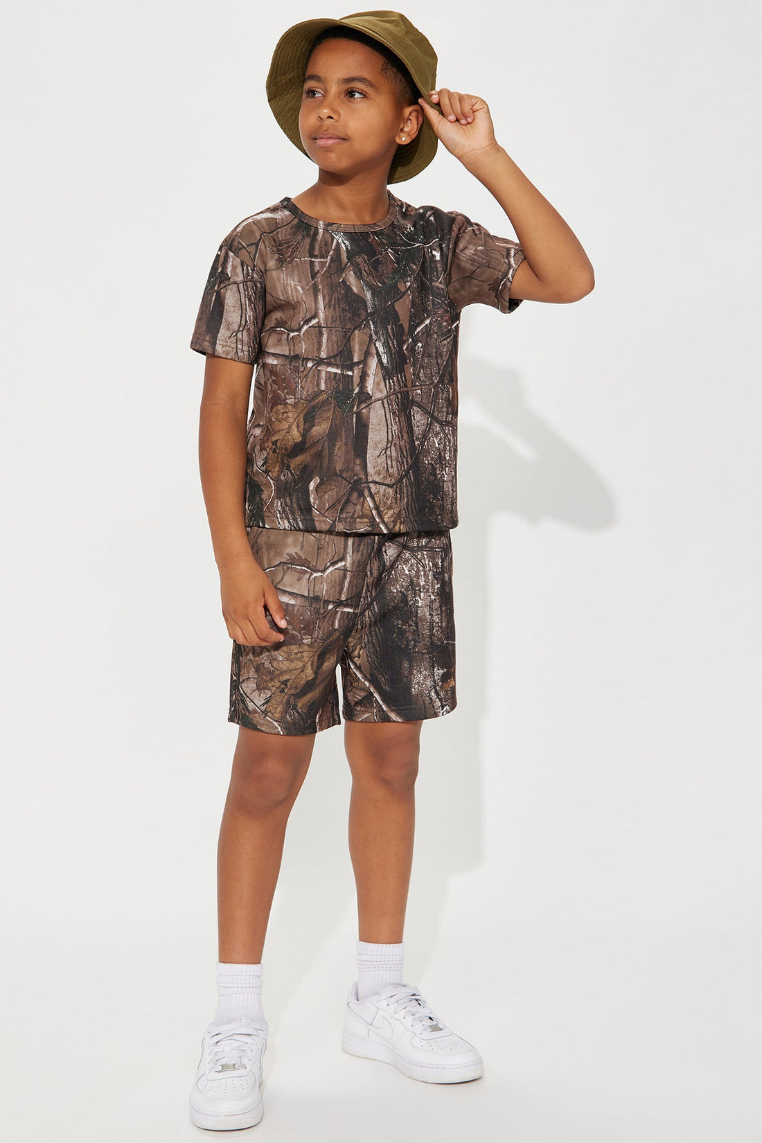 Mini Kyal Relaxed Short - Brown Combo