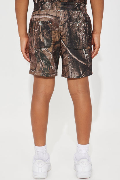 Mini Kyal Relaxed Short - Brown Combo