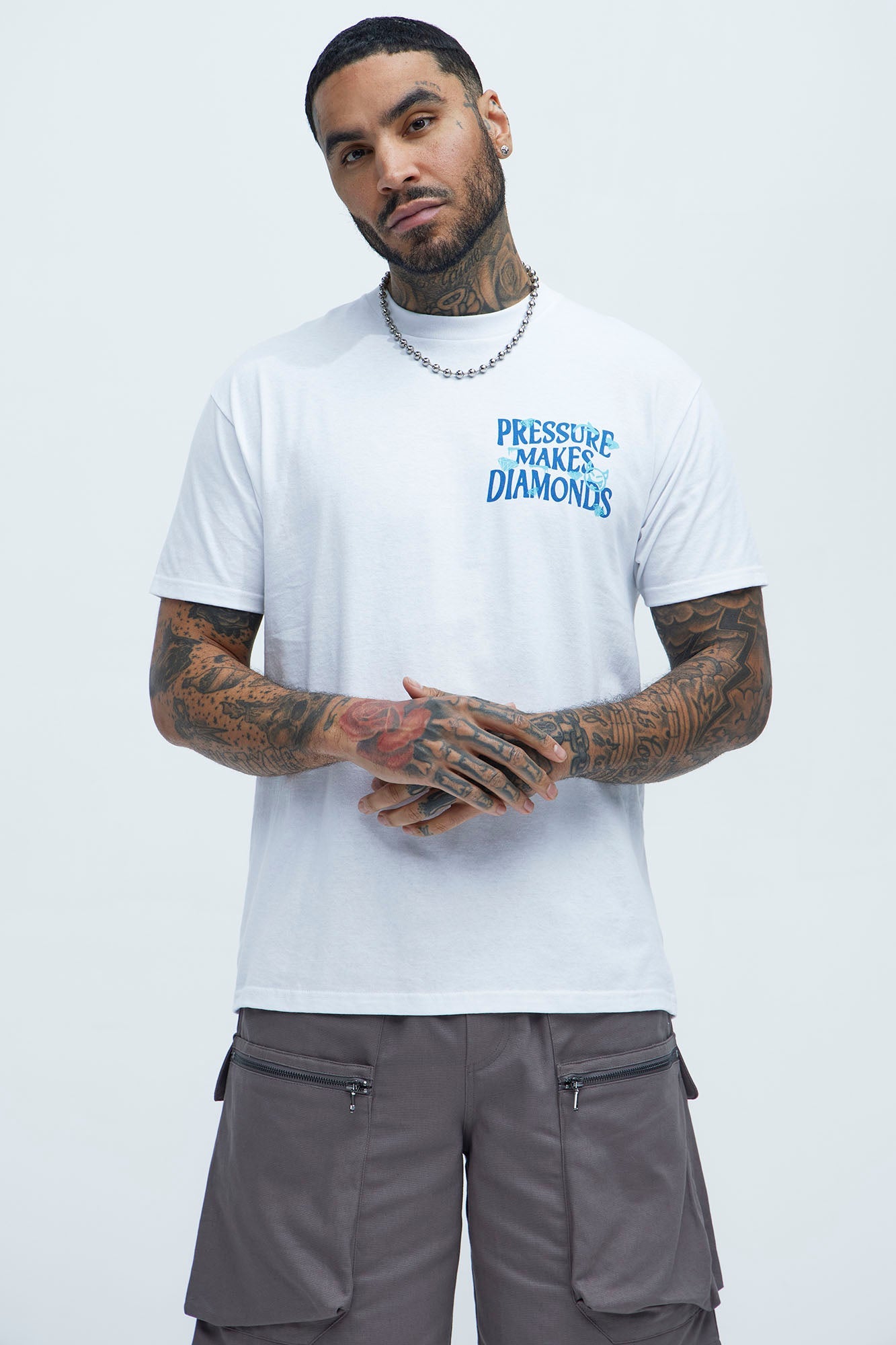 Make Diamonds Short Sleeve Tee - White