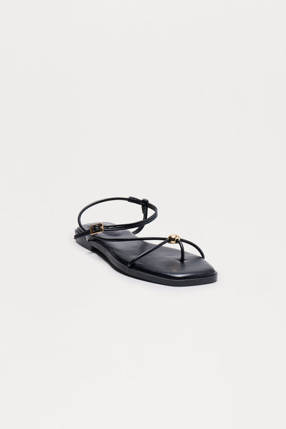 Calloway Flat Sandals - Black