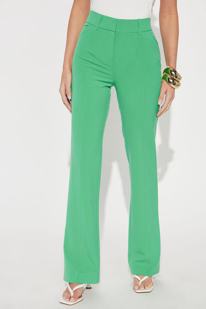 Tasha Dressy High Rise Pants - Kelly Green