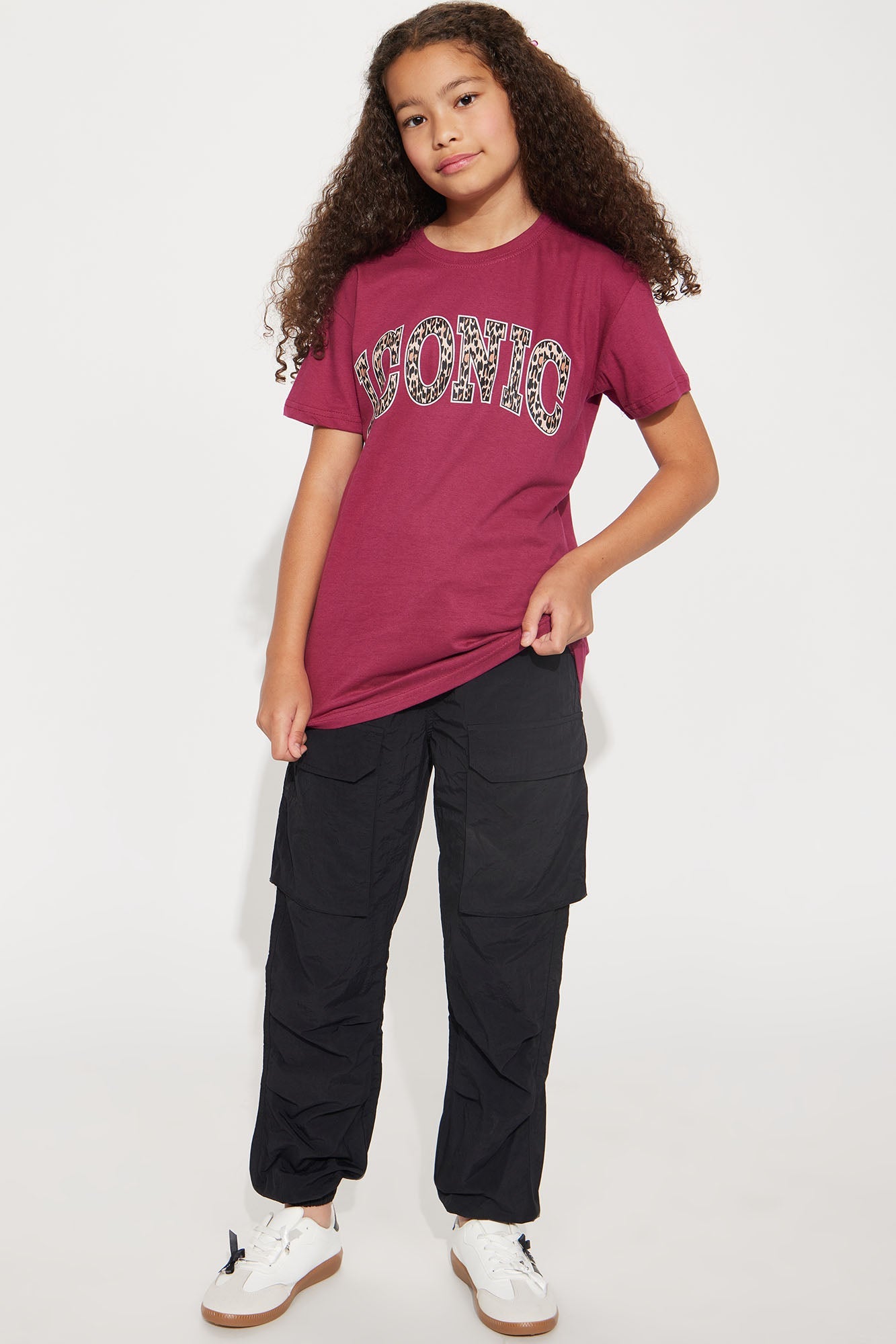 Mini Rylee Parachute Pant - Black