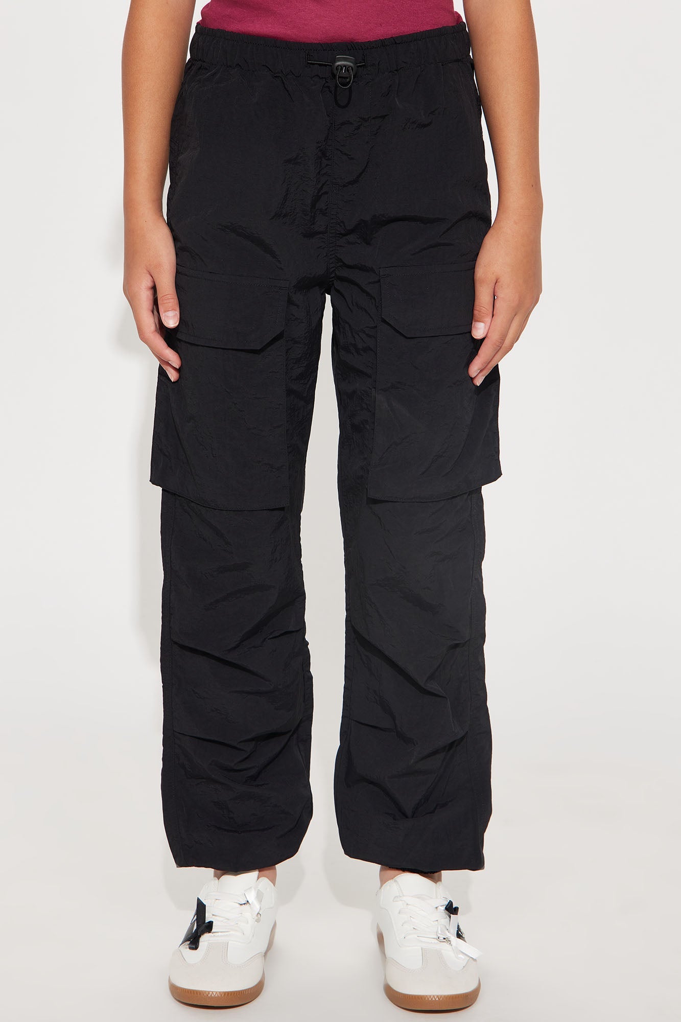 Mini Rylee Parachute Pant - Black