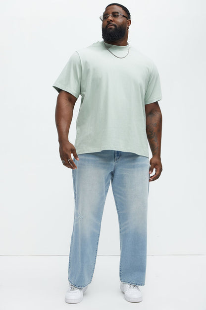 Oversized Heavyweight Tee 240GSM - Sage
