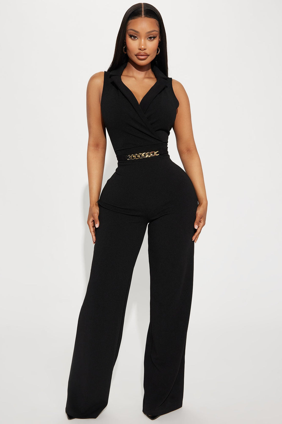 Chained To Your Love Jumpsuit - Black