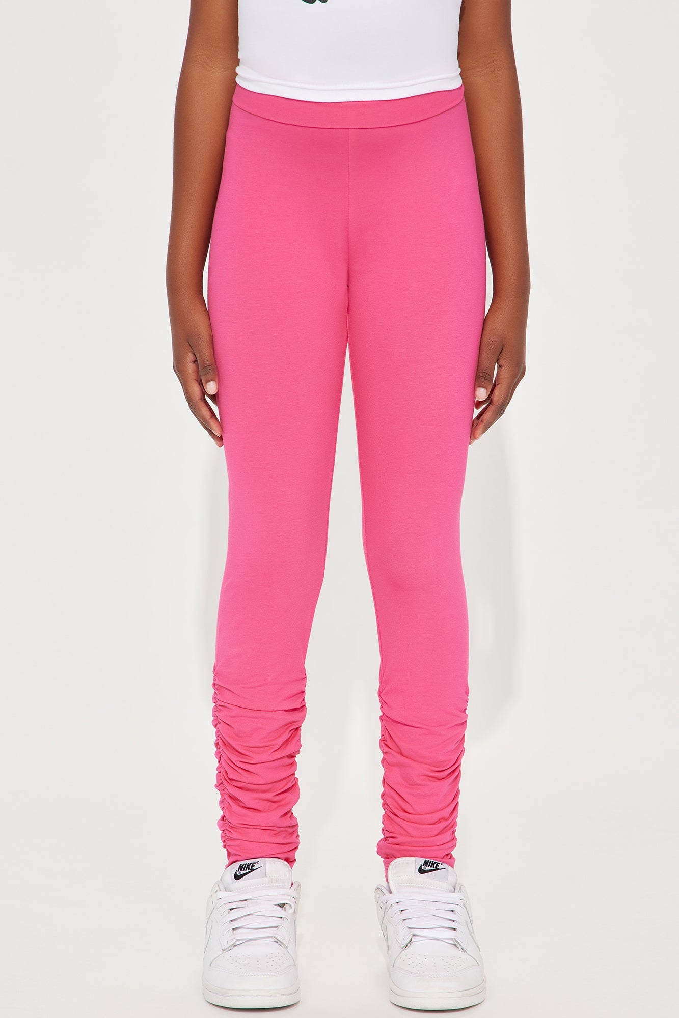 Mini Everyday Ruched Legging - Fuchsia