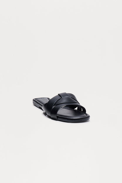Antonia Slip On Sandals - Black