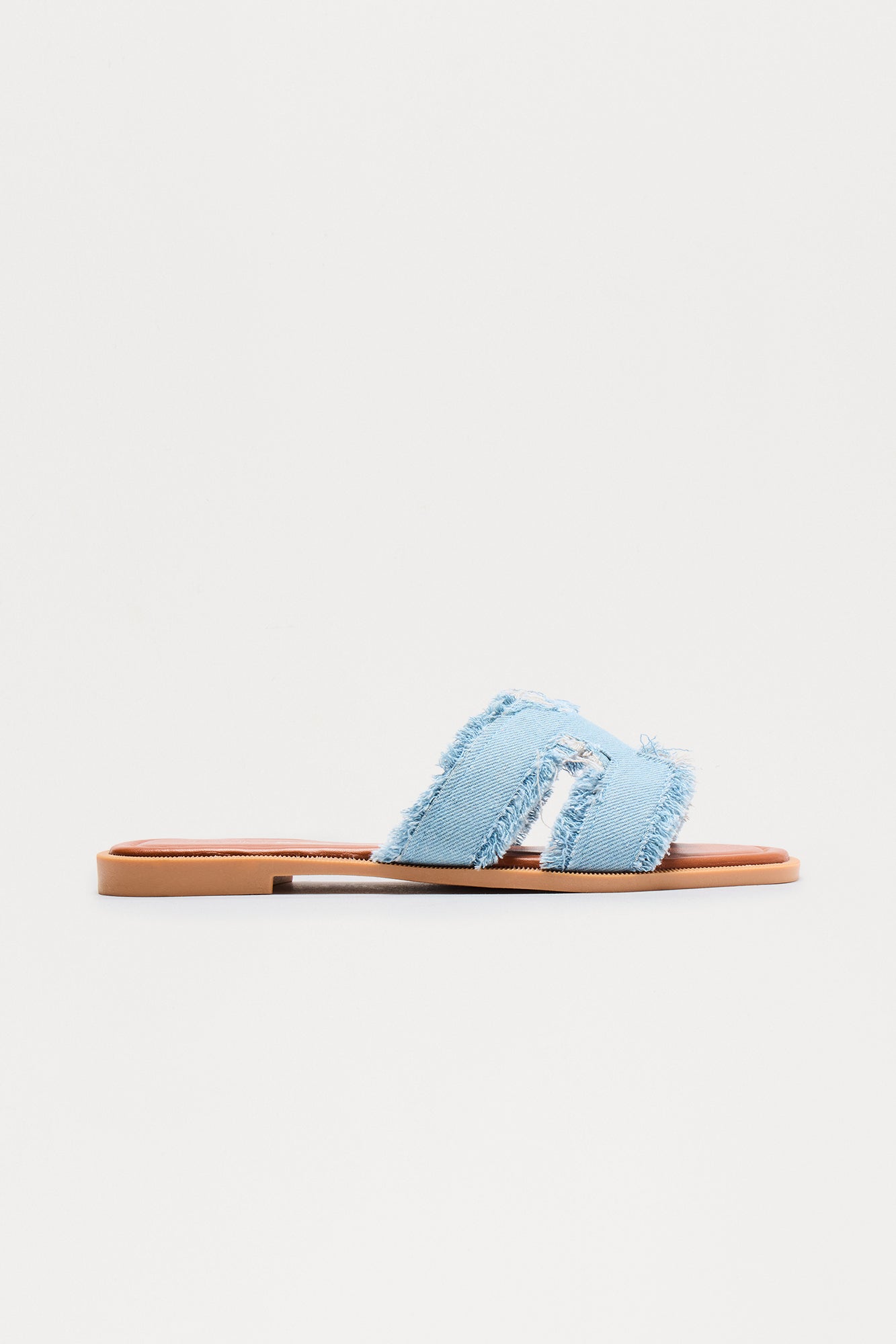 Tucker Distressed Sandals - Denim