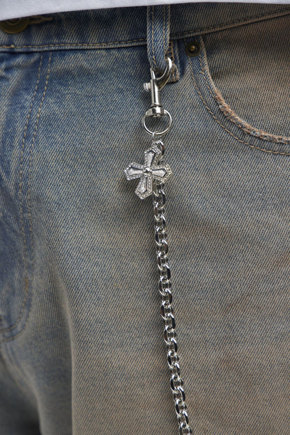 Galileo Cross Link Pant Chain - Silver