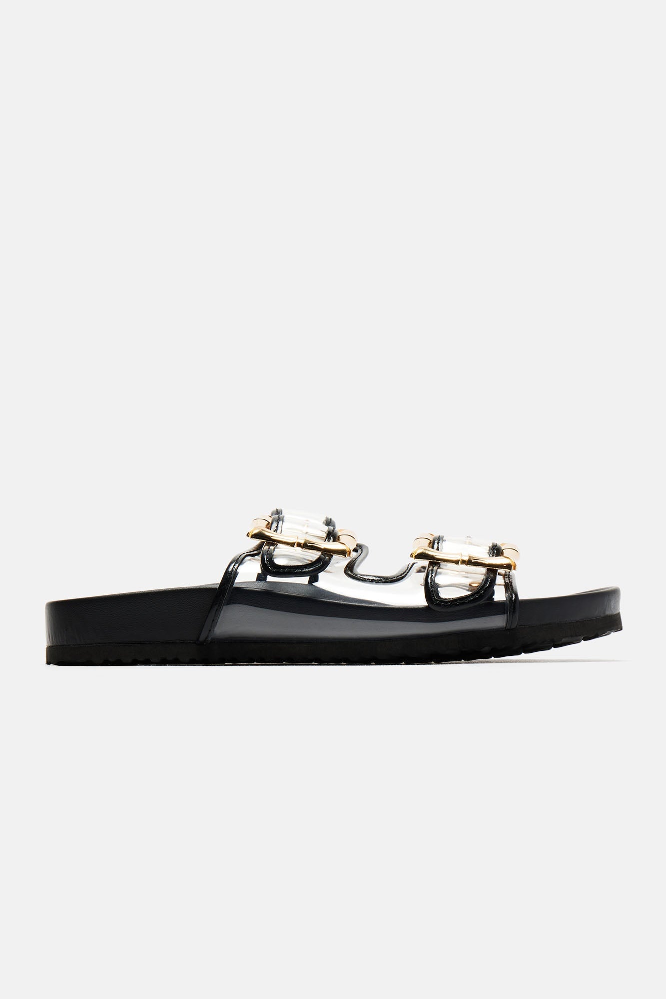 Lina Casual Slides - Black