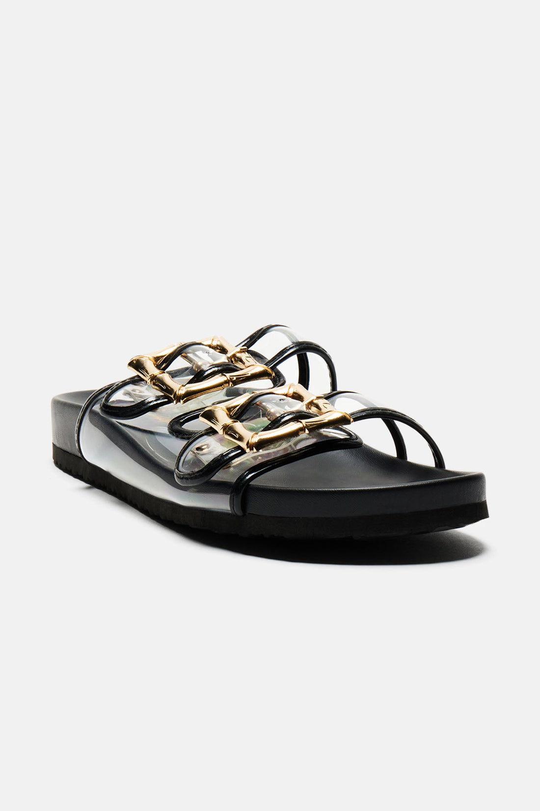 Lina Casual Slides - Black