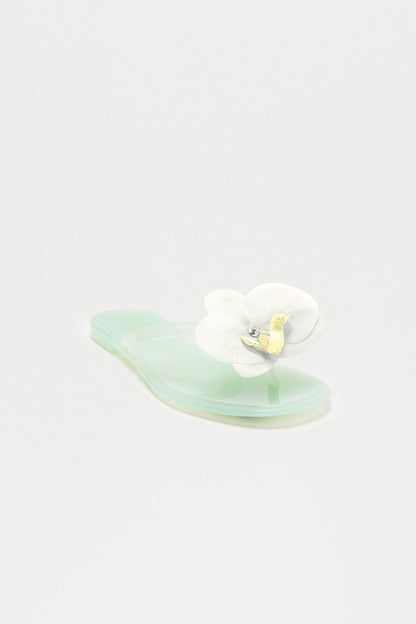 Denise Orchid Flip Flops - Mint
