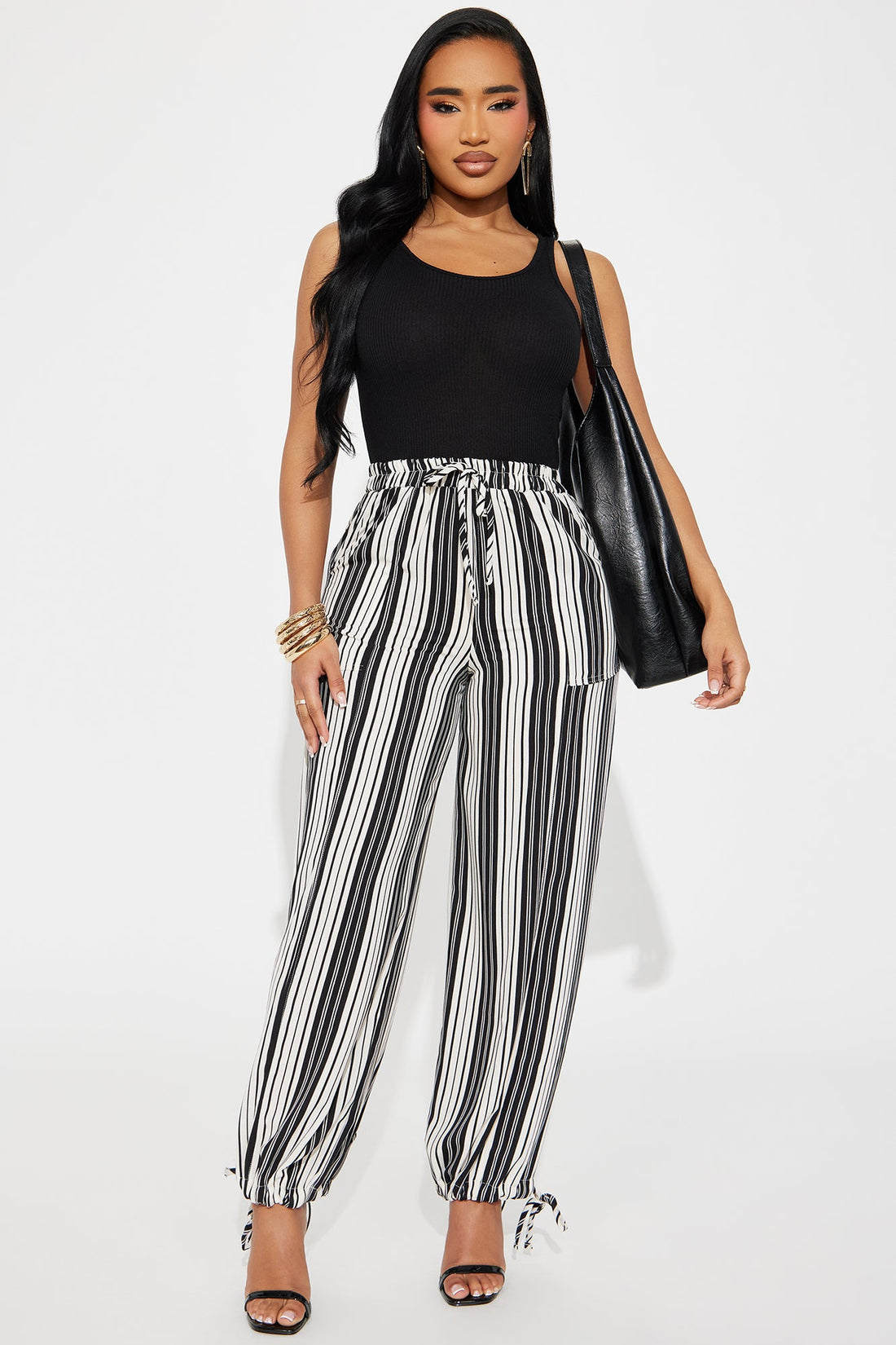 Yirena Jogger Jumpsuit - Black/combo