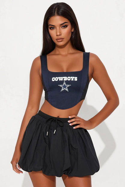 Dallas Cowboys Halftime Show Corset Top - Navy