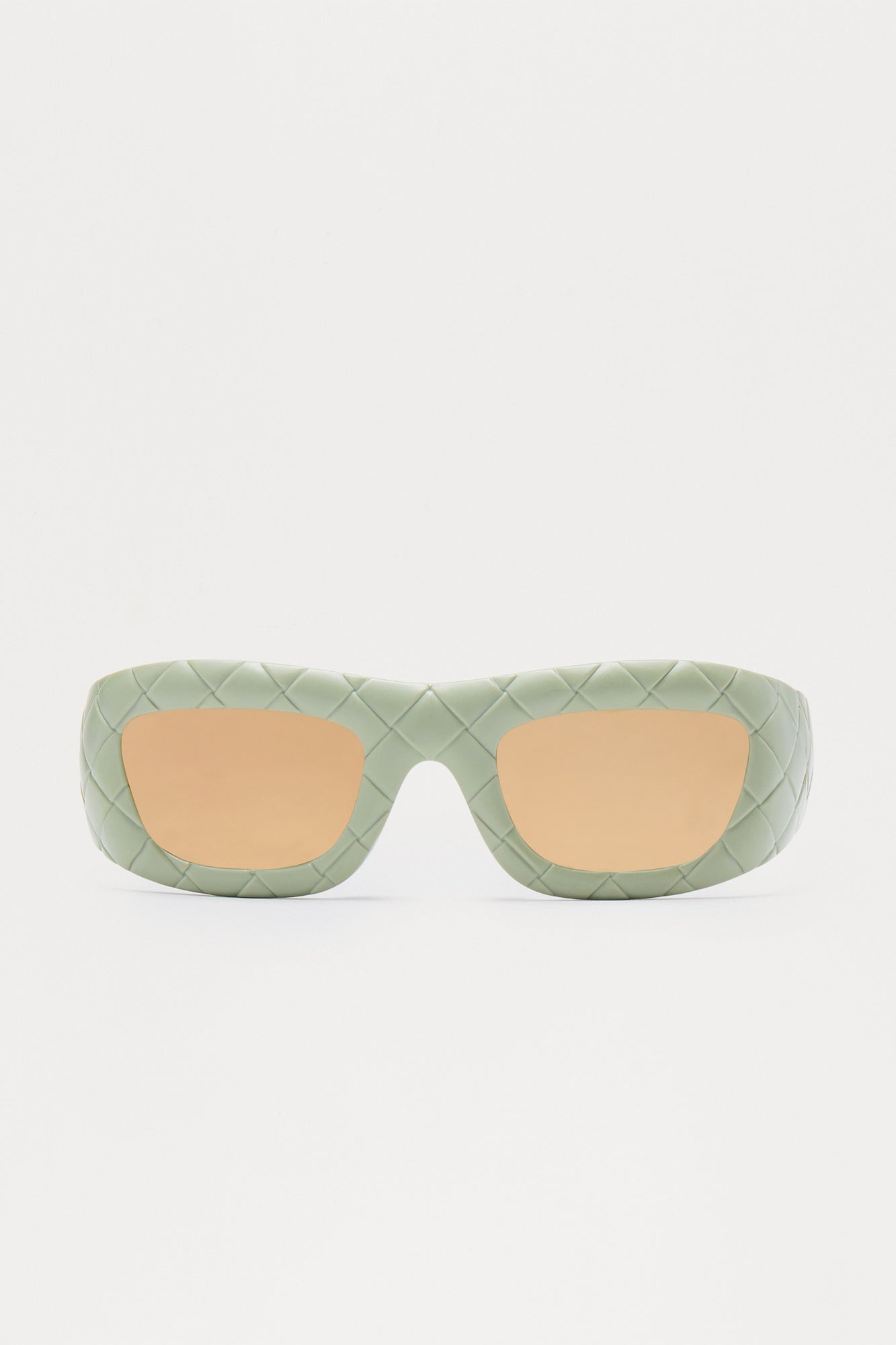 Quilted Pattern Sunglasses - Olive