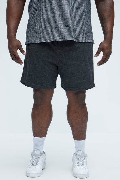 Grant Micro Stripes Shorts - Grey