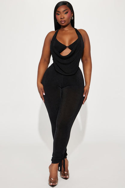 Weekend Lineup Legging Set - Black