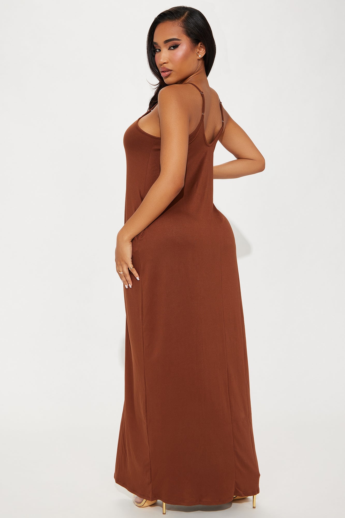Simple Saturday Maxi Dress - Brown