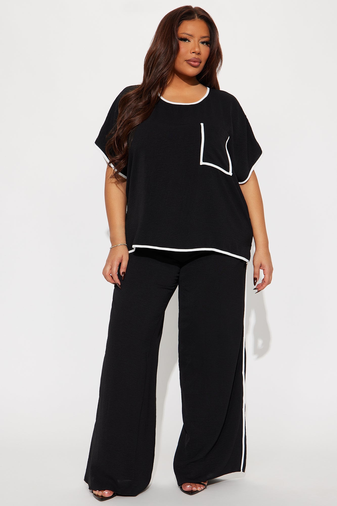 The Elena Pant Set - Black