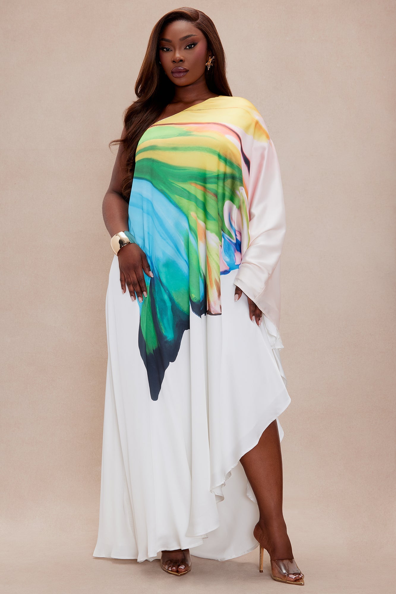 Drinks On The Beach Kaftan - Turquoise/combo