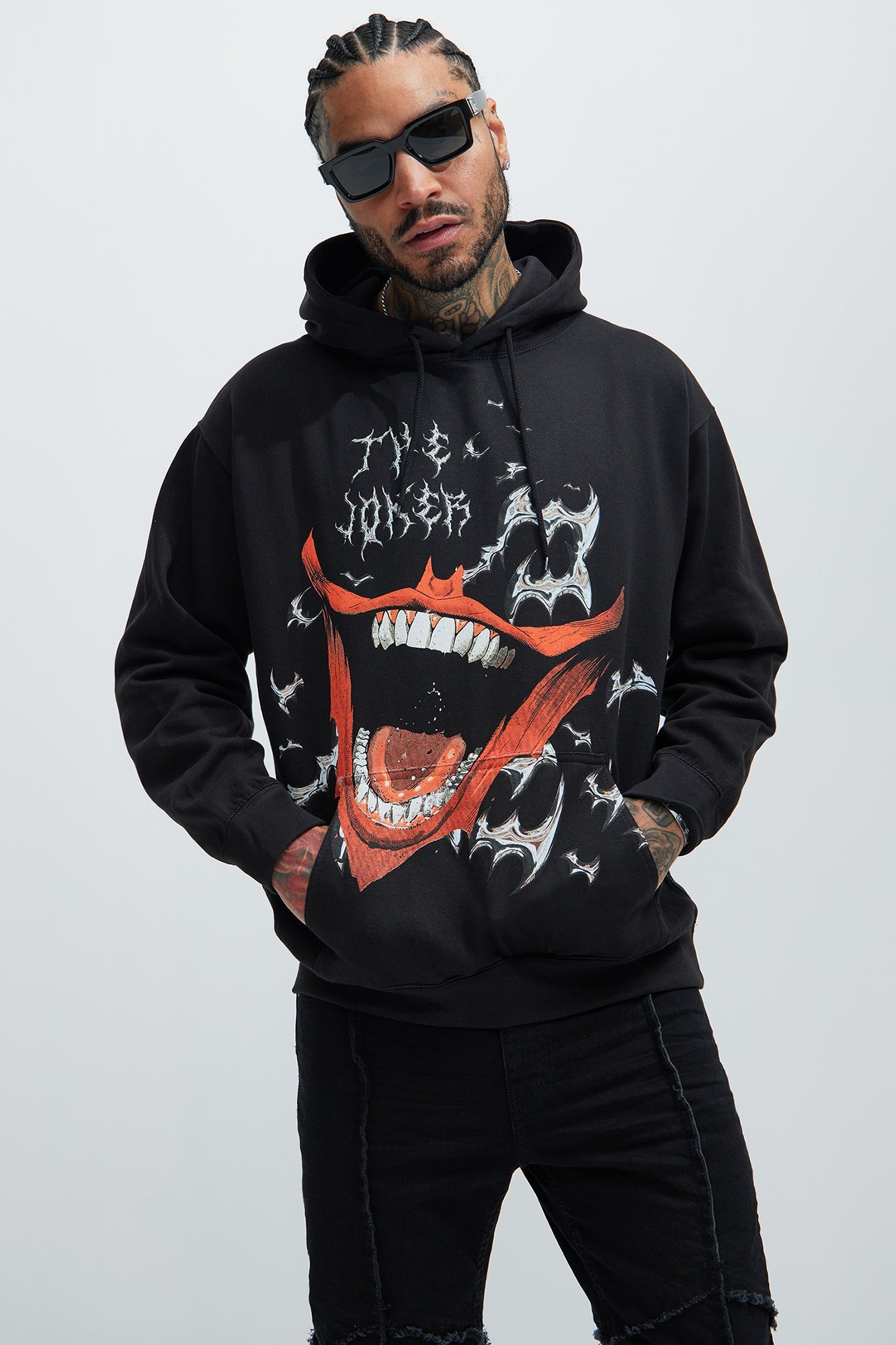 The Joker Chrome Hoodie - Black