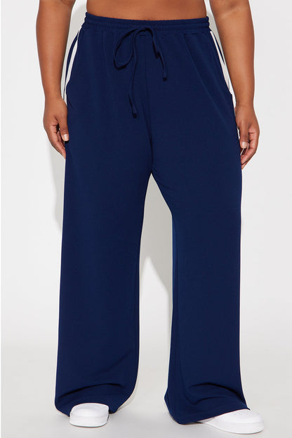 Point Of View Track Trouser Pant - Navy