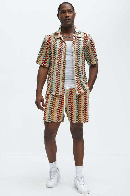 Ramirez Drawstring Shorts - Multi Color