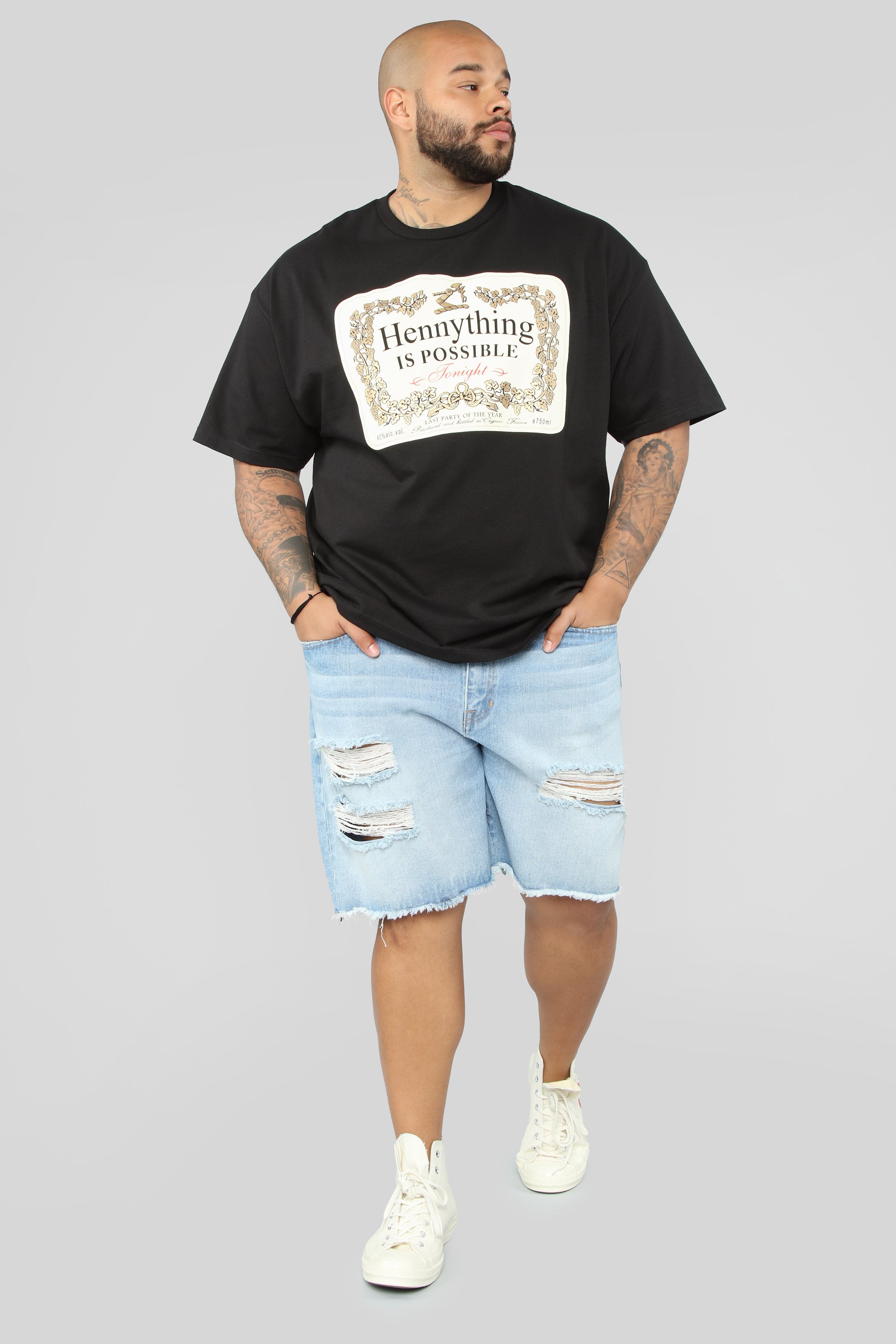 Hennything Is Possible Short Sleeve Crew Tee - Black