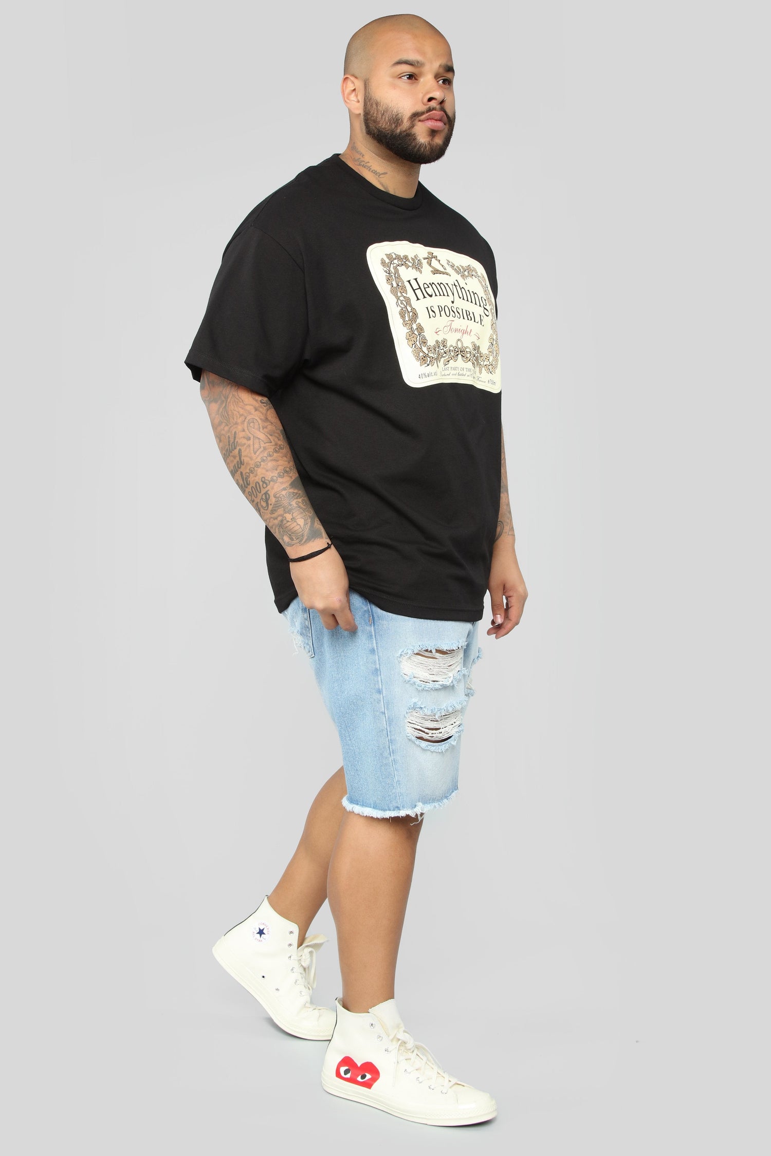 Hennything Is Possible Short Sleeve Crew Tee - Black