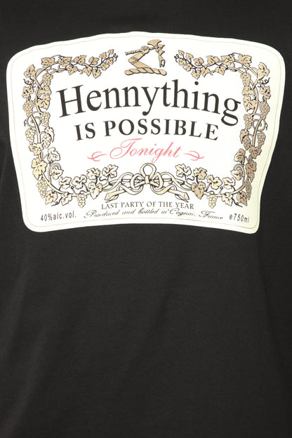 Hennything Is Possible Short Sleeve Crew Tee - Black