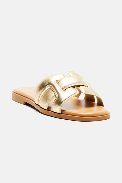 Reagen Flat Sandals - Gold