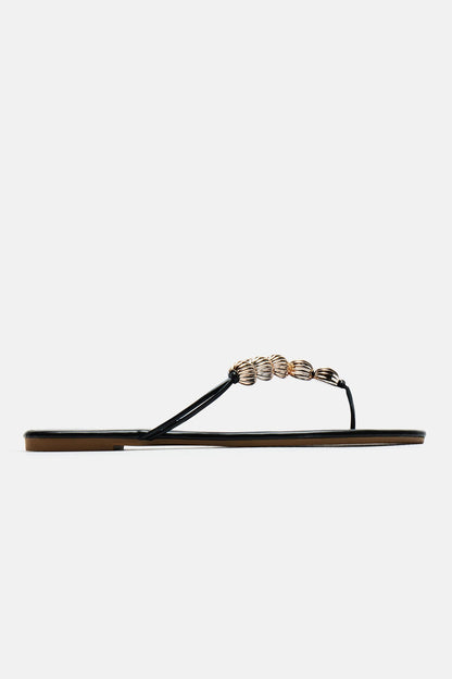 Meet Me In Bali Flip Flops - Black