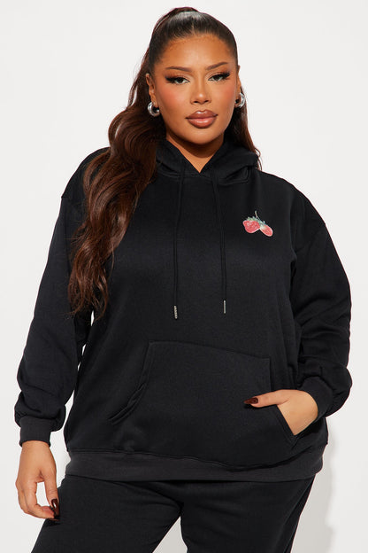 Juicy Taste Fleece Jogger Set - Black