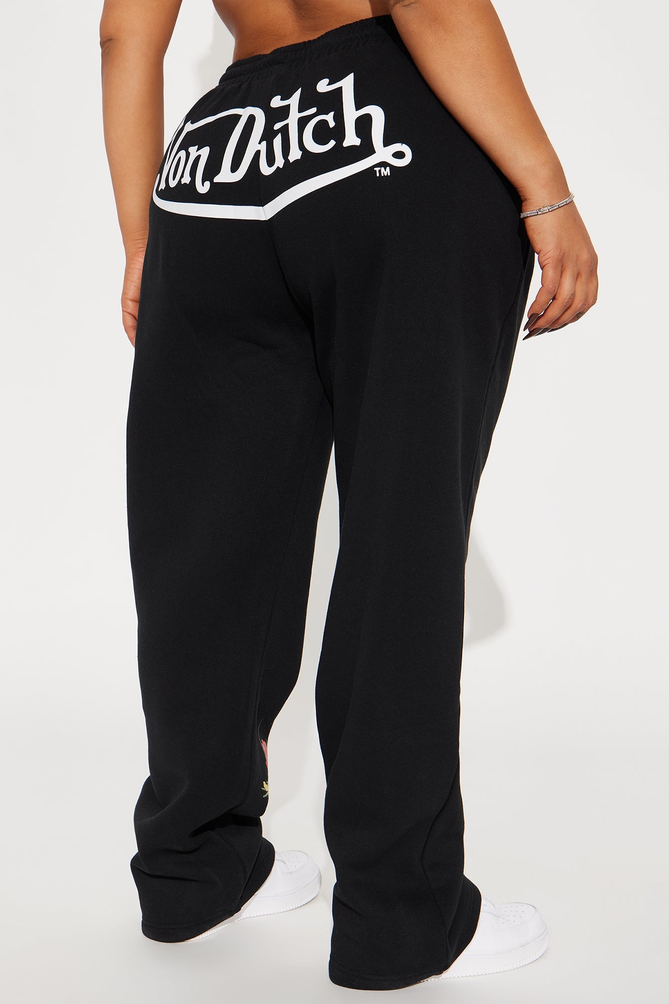 Von Dutch Skull Oasis Wide Leg Pant - Black/combo