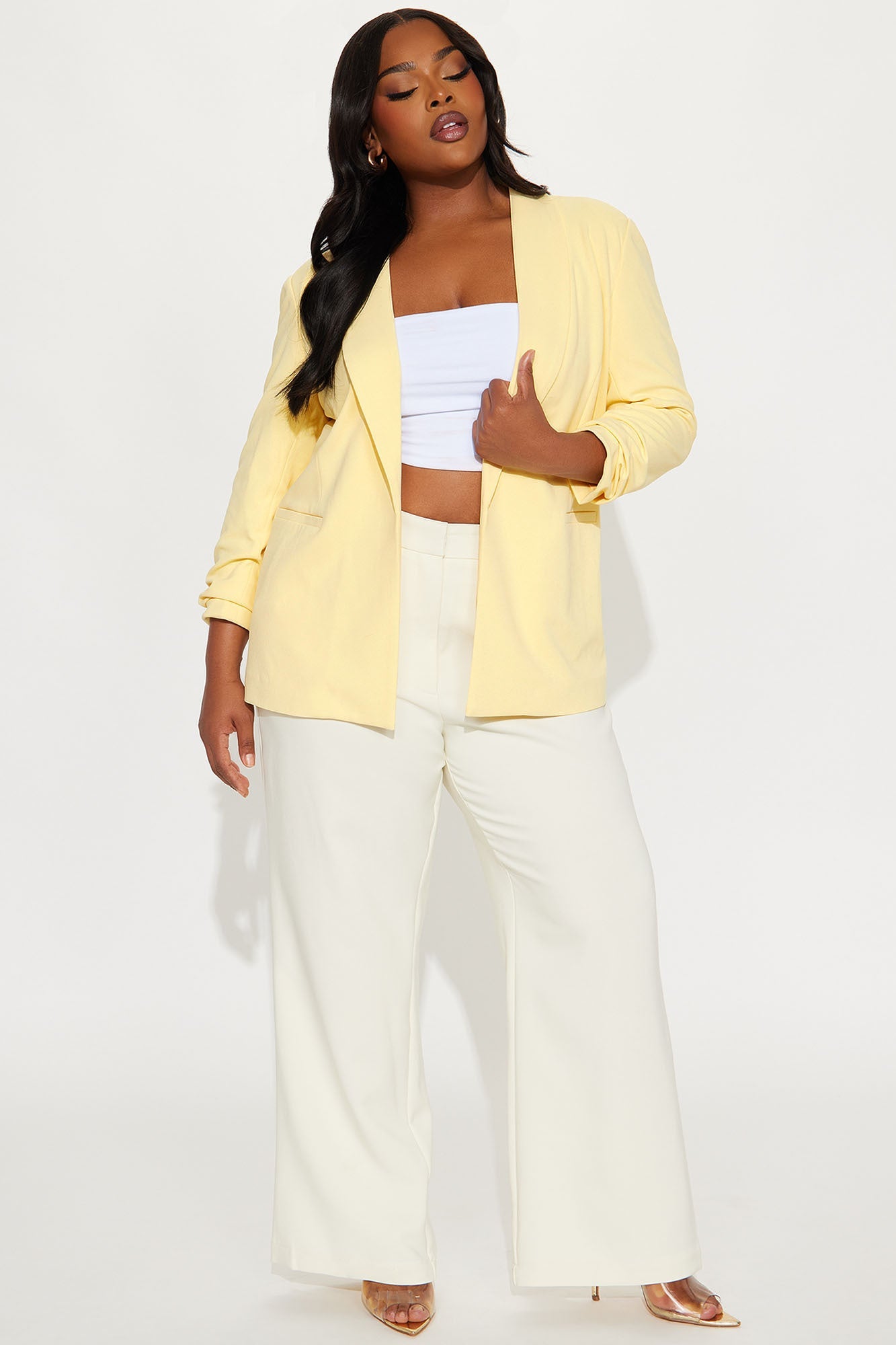 The Celine Blazer - Butter Yellow