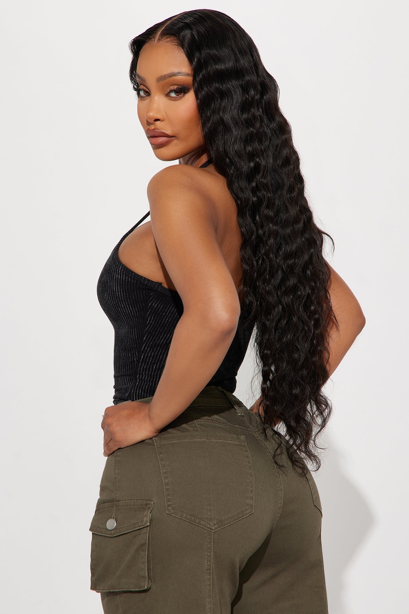 Ari Washed Bodysuit - Black Wash
