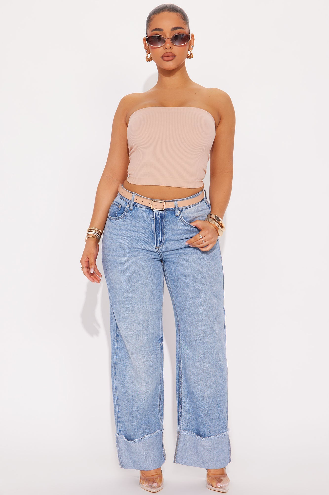 Easy Every Day Seamless Tube Bralette - Beige