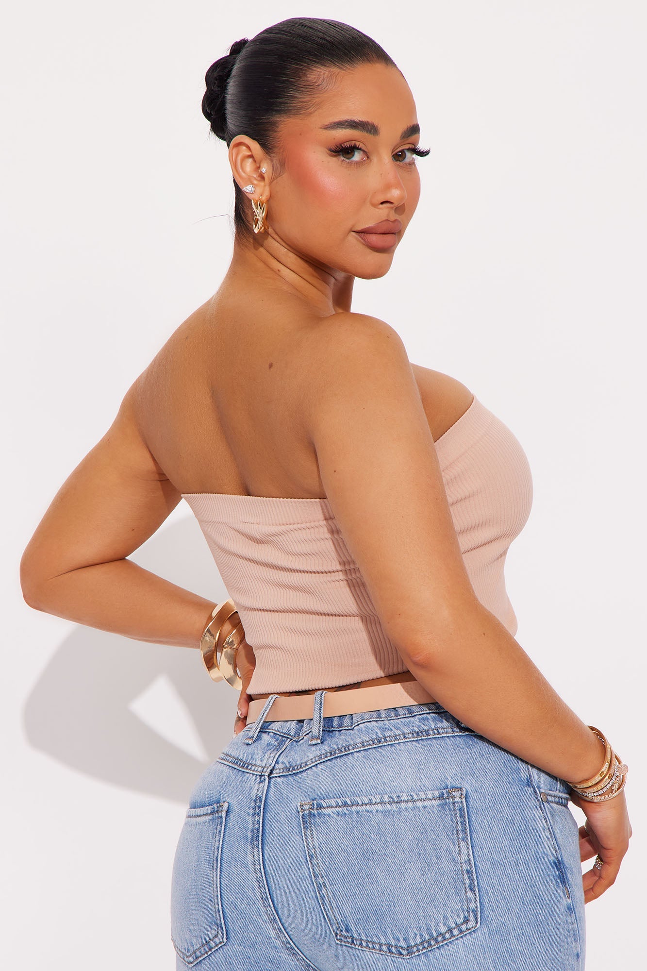Easy Every Day Seamless Tube Bralette - Beige