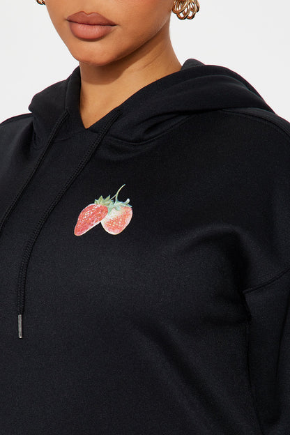 Juicy Taste Fleece Jogger Set - Black