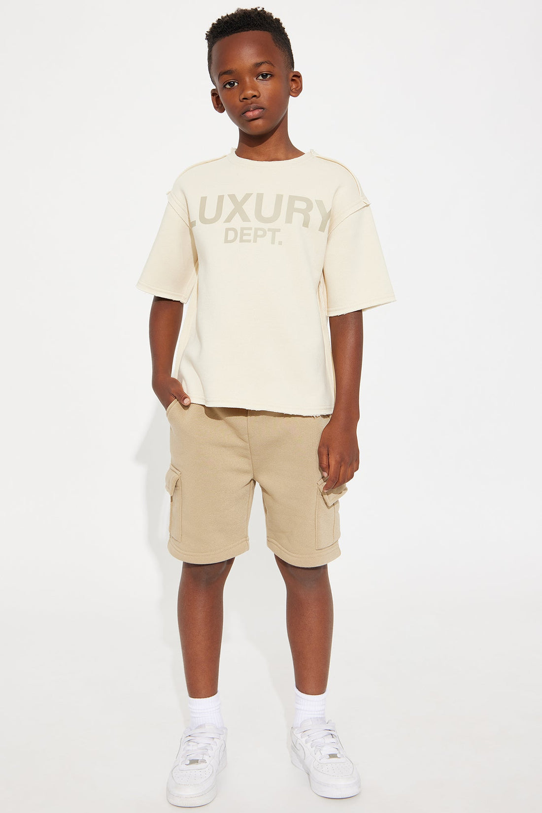 Mini Fly Vibes Cargo Short - Khaki