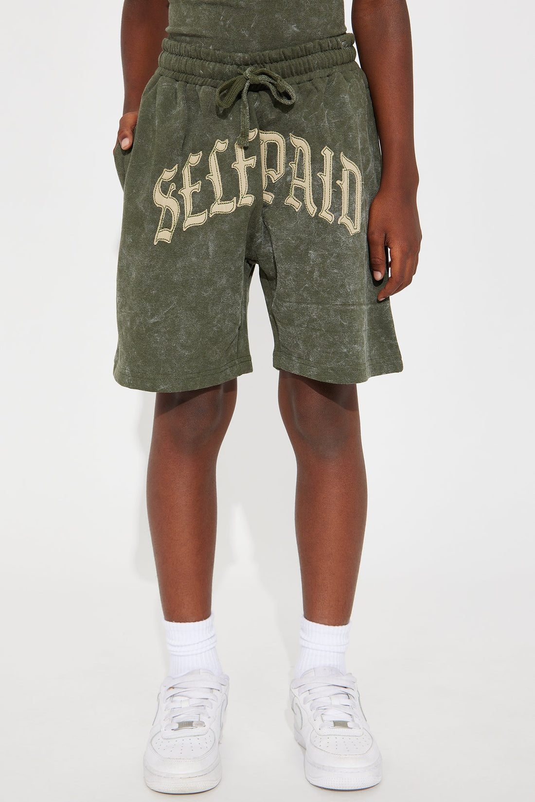 Mini Self Paid Sweatshorts - Olive