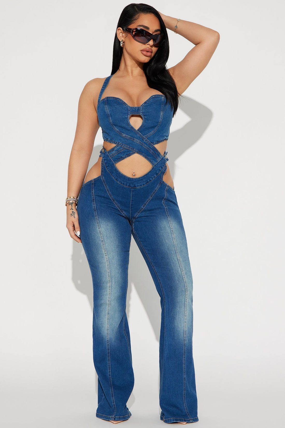 Better Than Your Ex Denim Jumpsuit - Medium Wash