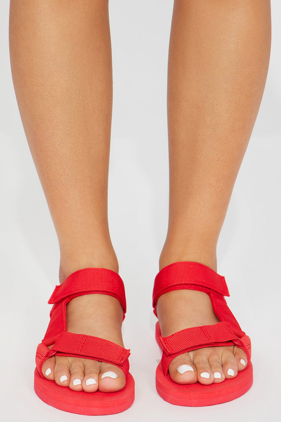 Beach Party Flat Sandals - Red