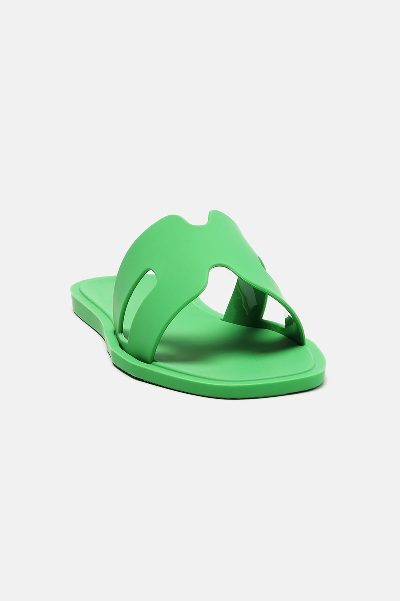 Jackie Flat Sandals - Green